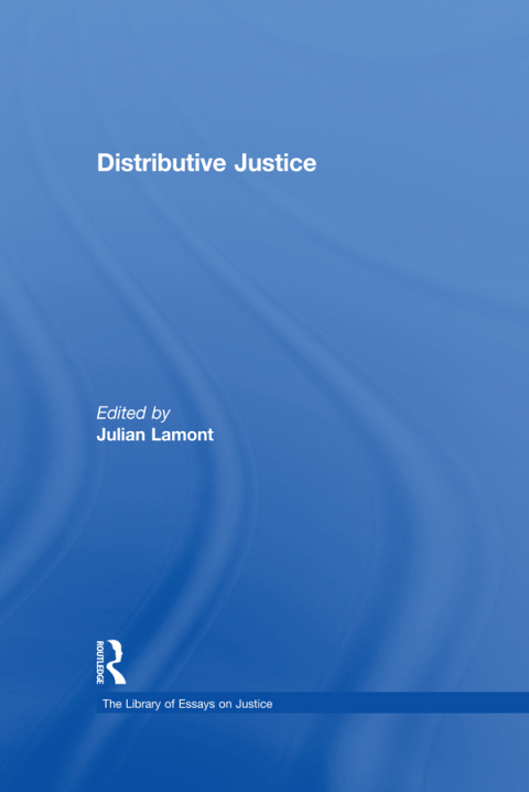 Cover image for book Distributive Justice