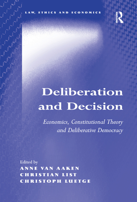 Cover image for book Deliberation and Decision