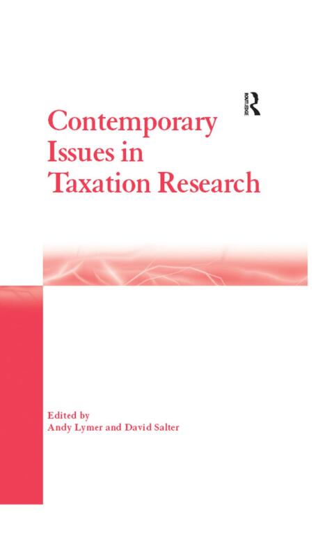 Cover image for book Contemporary Issues in Taxation Research