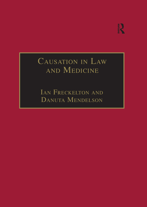 Cover image for book Causation in Law and Medicine