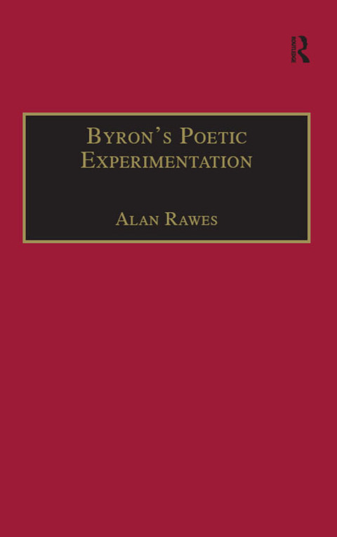 Cover image for book Byron�s Poetic Experimentation