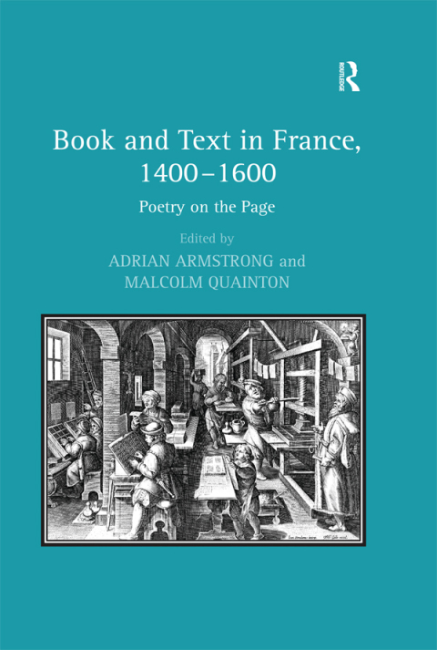 Cover image for book Book and Text in France, 1400–1600