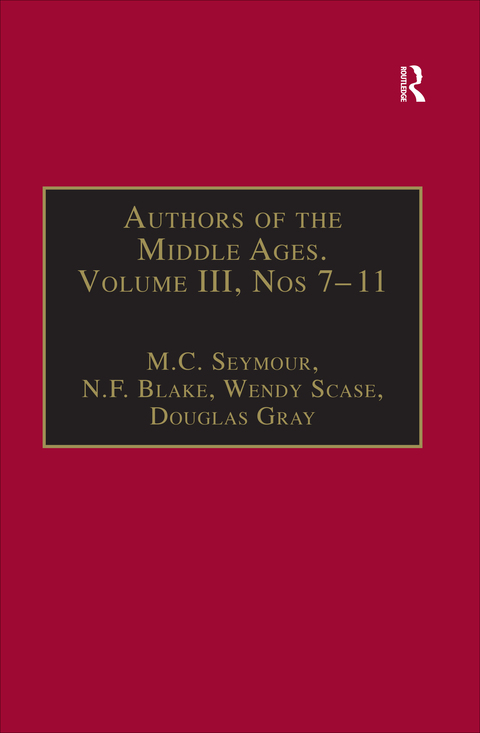 Authors of the Middle Ages, Volume III, Nos 7â11 