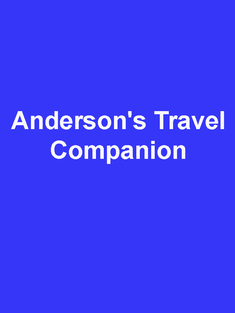 Cover image for book Anderson’s Travel Companion