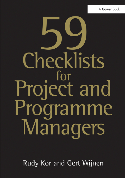 Cover image for book 59 Checklists for Project and Programme Managers