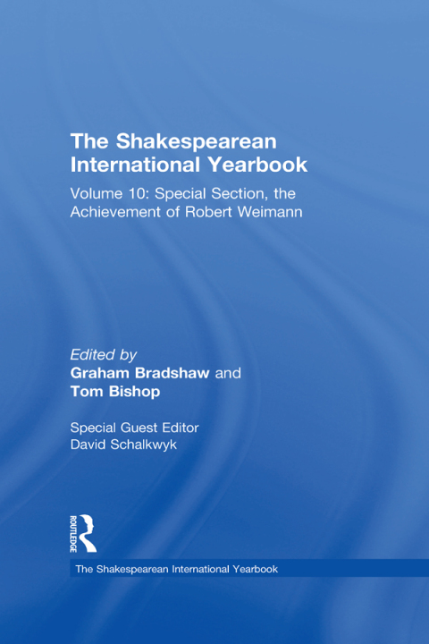Cover image for book The Shakespearean International Yearbook