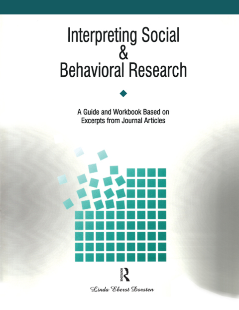 Cover image for book Interpreting Social and Behavioral Research