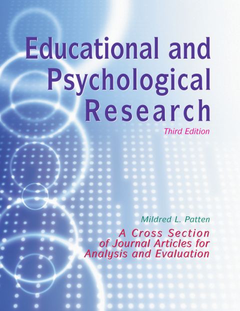 Cover image for book Educational and Psychological Research