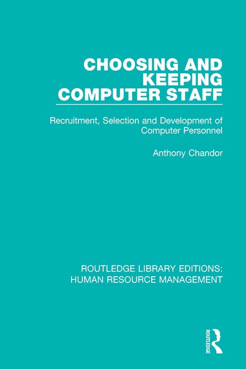 Cover image for book Choosing and Keeping Computer Staff