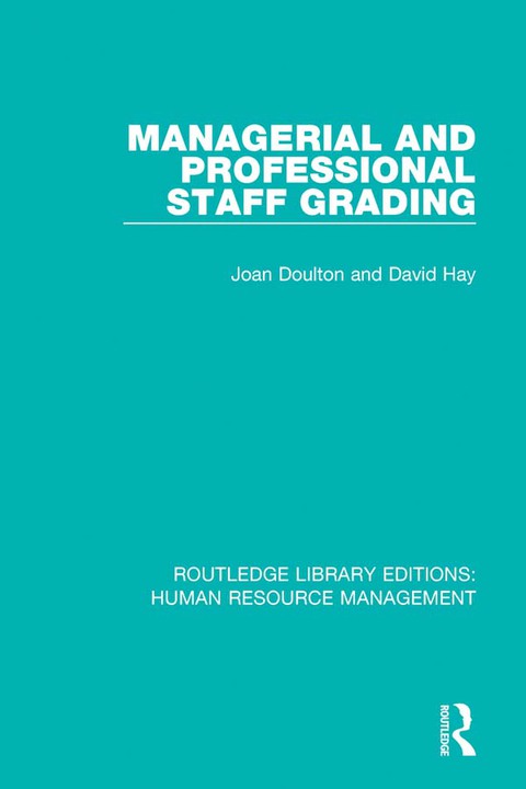Cover image for book Managerial and Professional Staff Grading