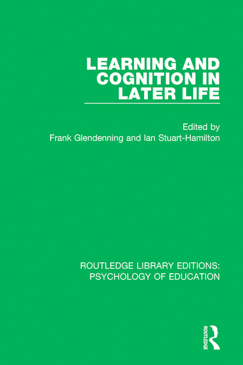 Cover image for book Learning and Cognition in Later Life