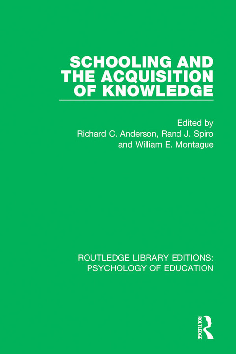Cover image for book Schooling and the Acquisition of Knowledge