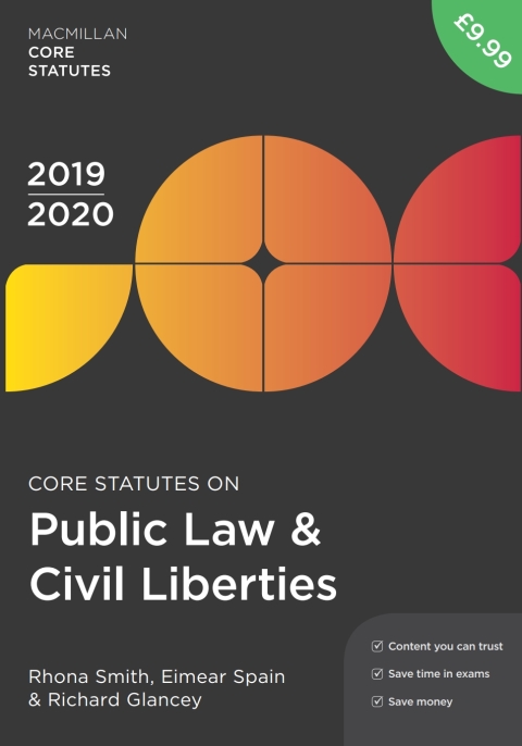 Cover image for book Core Statutes on Public Law & Civil Liberties 2019-20