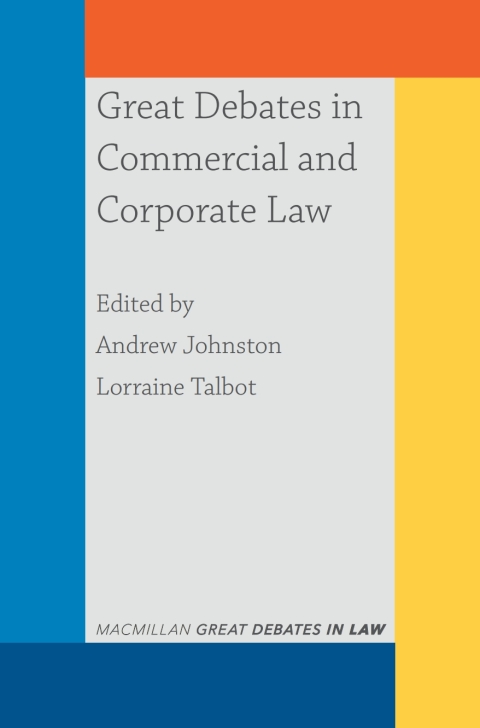 Cover image for book Great Debates in Commercial and Corporate Law