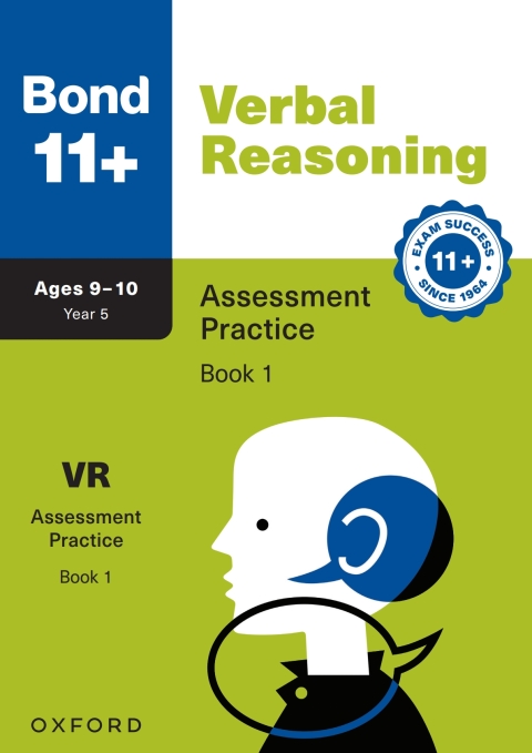 Cover image for book Bond 11+: Bond 11+ Verbal Reasoning Assessment Practice 9-10 Years Book 1