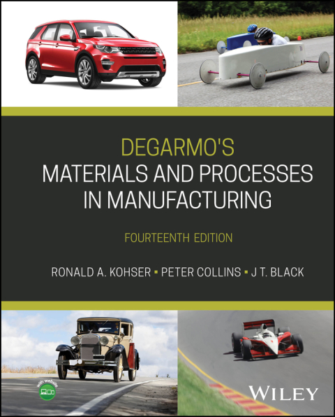 Cover image for book DeGarmo's Materials and Processes in Manufacturing