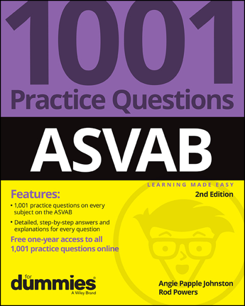 Cover image for book ASVAB: 1001 Practice Questions For Dummies (  Online Practice)