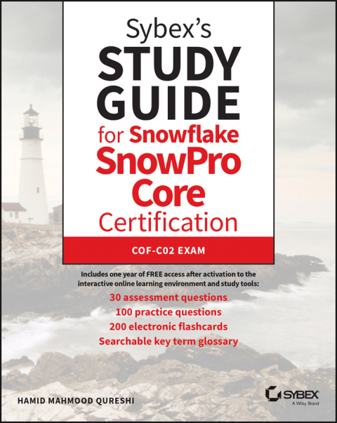 Cover image for book Sybex's Study Guide for Snowflake SnowPro Core Certification