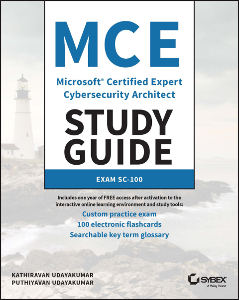 Cover image for book MCE Microsoft Certified Expert Cybersecurity Architect Study Guide