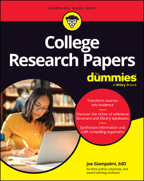 Cover image for book College Research Papers For Dummies