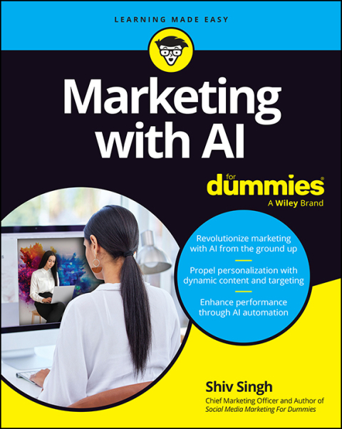 Cover image for book Marketing with AI For Dummies