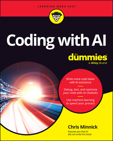 Cover image for book Coding with AI For Dummies