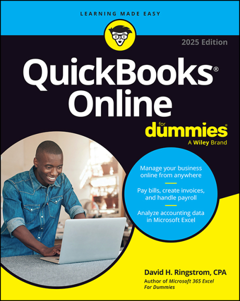 Cover image for book QuickBooks Online For Dummies, 2025 Edition