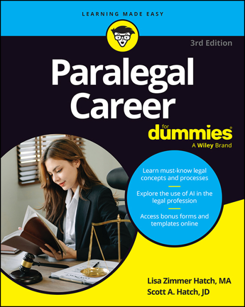 Cover image for book Paralegal Career For Dummies