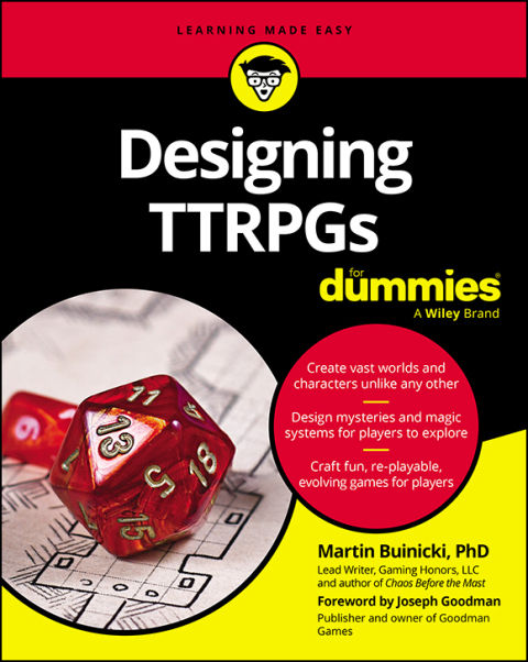 Cover image for book Designing TTRPGs For Dummies