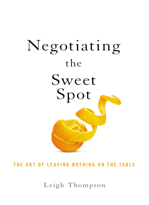 Cover image for book Negotiating the Sweet Spot