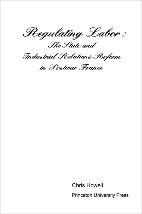Cover image for book Regulating Labor