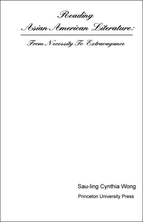 Cover image for book Reading Asian American Literature