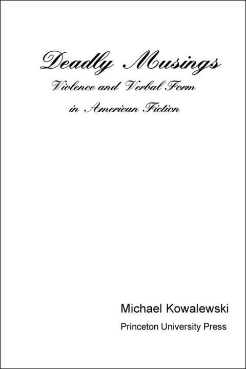 Cover image for book Deadly Musings