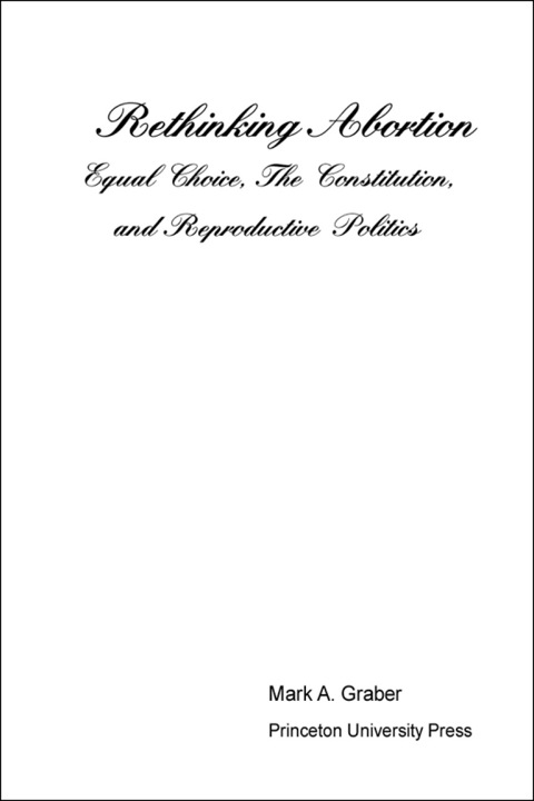 Cover image for book Rethinking Abortion