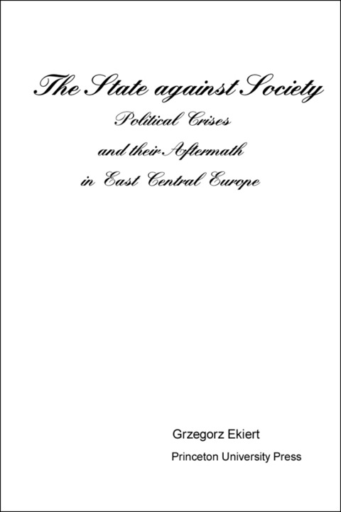 Cover image for book The State against Society