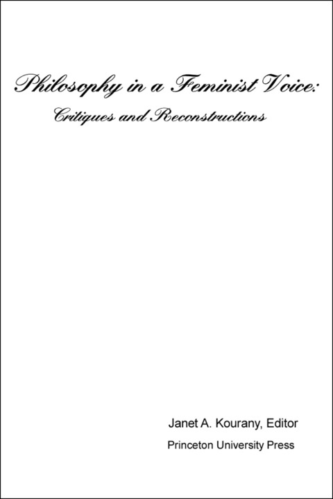 Cover image for book Philosophy in a Feminist Voice