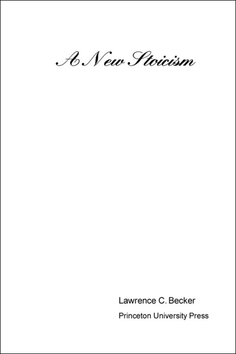 Cover image for book A New Stoicism