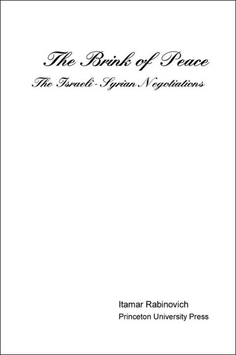Cover image for book The Brink of Peace