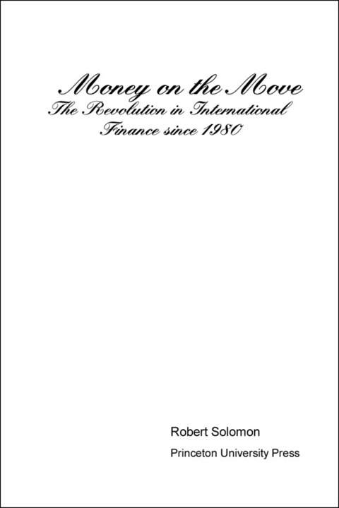 Cover image for book Money on the Move