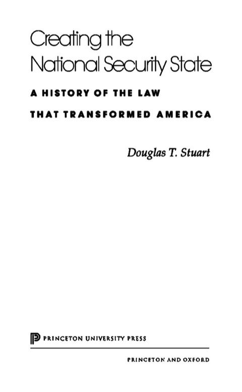 Creating the National Security State 