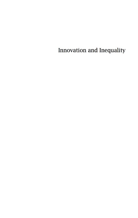 Cover image for book Innovation and Inequality