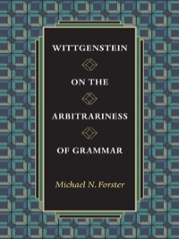 صورة الغلاف: Wittgenstein on the Arbitrariness of Grammar 9780691123912