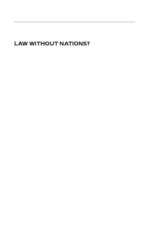 Cover image for book Law without Nations?