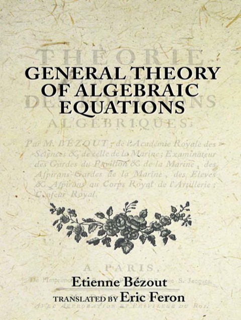 Cover image for book General Theory of Algebraic Equations