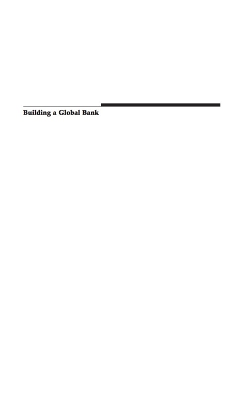 Cover image for book Building a Global Bank