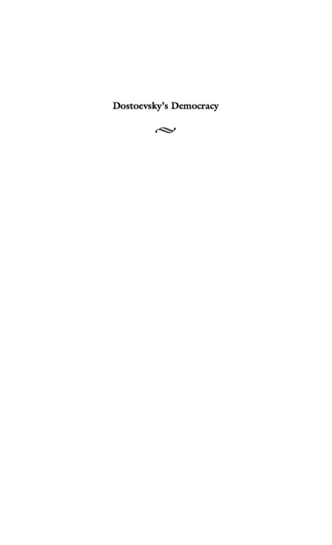 Cover image for book Dostoevsky's Democracy