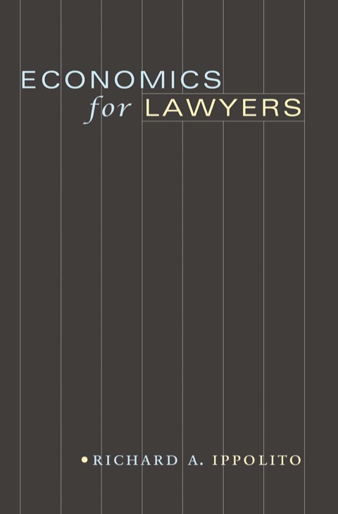 Cover image for book Economics for Lawyers