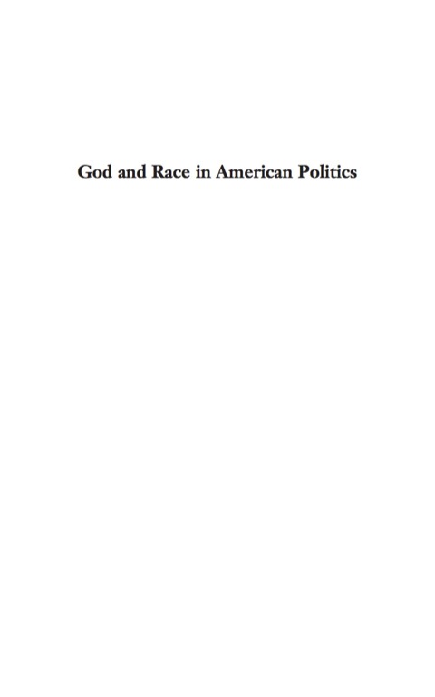 Cover image for book God and Race in American Politics