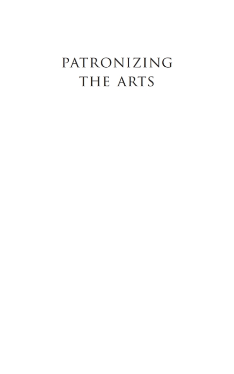 Cover image for book Patronizing the Arts