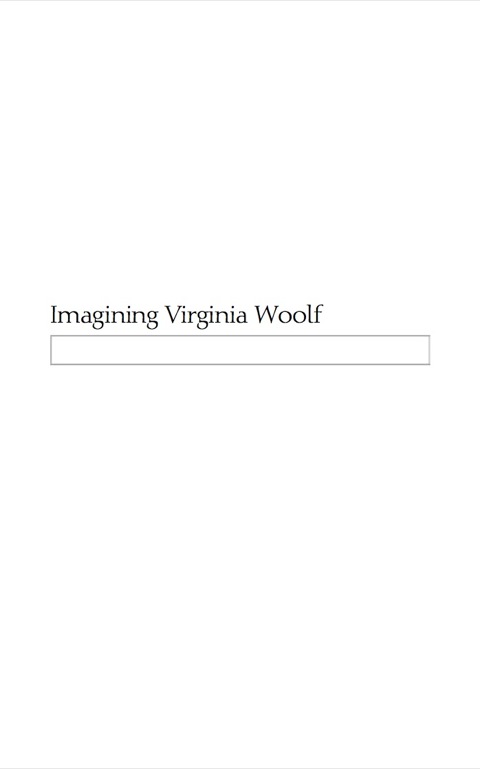 Cover image for book Imagining Virginia Woolf